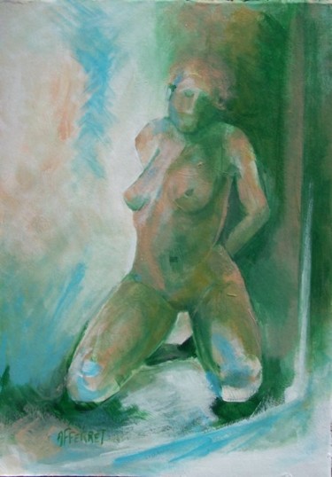 contre jour... Peinture intitulée "contre jour..." par Anne-Frédérique Ferret, Œuvre d'art originale
