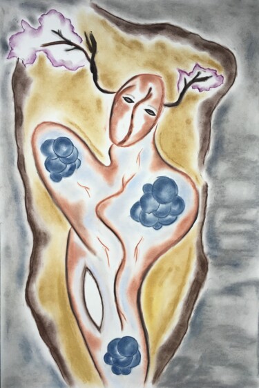 图画 标题为“contemplation” 由Leo Spreksel, 原创艺术品, 粉彩