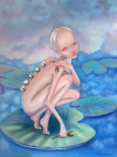 绘画 标题为“Memories” 由Julia Kuzina, 原创艺术品, 油 安装在木质担架架上