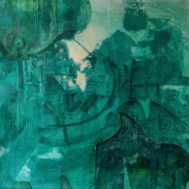 Peinture intitulée "Moby Deep" par Stephane Javelle, Œuvre d'art originale, Acrylique Monté sur Châssis en bois
