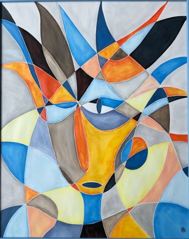 Peinture intitulée "Bonjour tristesse" par Nathalie Herbulot, Œuvre d'art originale, Acrylique