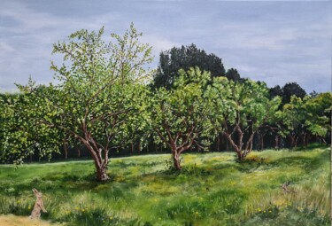 Peinture intitulée "A l'affût dans le v…" par Barbouilletto, Œuvre d'art originale, Acrylique Monté sur Châssis en bois