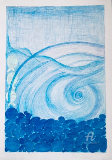 图画 标题为“When I think of you…” 由Abstractart.Style, 原创艺术品, 铅笔
