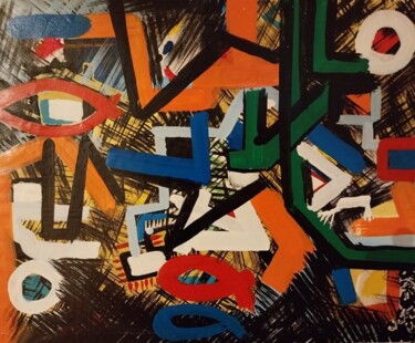 "Sofisticatamente Ja…" başlıklı Tablo Sandro Sabatini tarafından, Orijinal sanat, Emaye