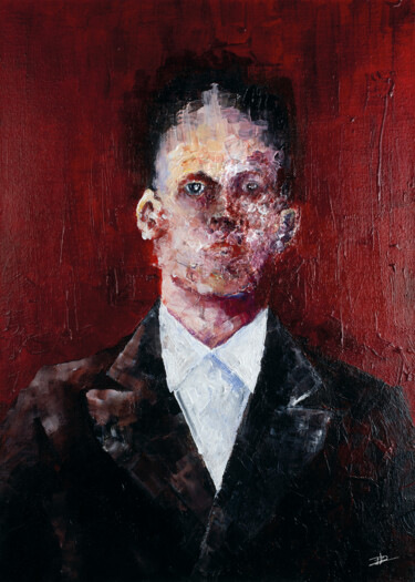 绘画 标题为“Portrait XX” 由Clement Scarpi, 原创艺术品, 丙烯 安装在木质担架架上