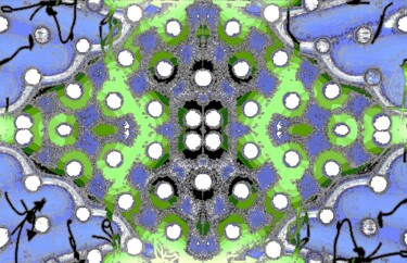 Fotografia intitulada "Subway Dots 4x6g7" por Ken Lerner, Obras de arte originais, Fotografia digital