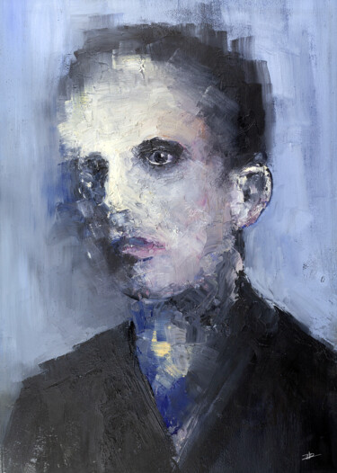 绘画 标题为“Portrait XIV” 由Clement Scarpi, 原创艺术品, 油 安装在木板上