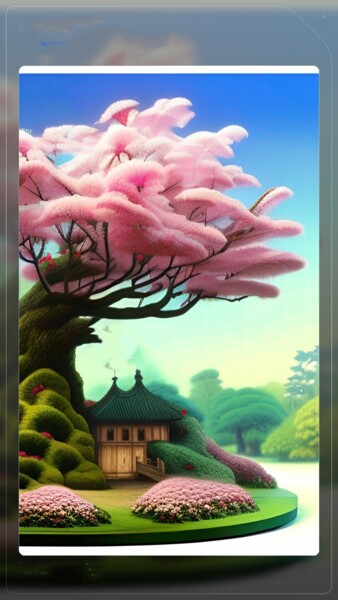 Digital Arts titled "Printemps" by Ferial Babaaissa, Original Artwork, AI generated image