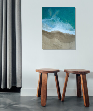 Uncharted ocean №6 (SOLD) Картина под названием "Uncharted ocean №6…" - Elena Petrova, Подлинное произведение искусства, Масло