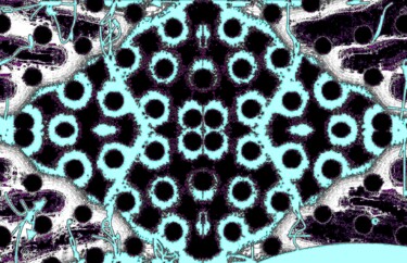 Fotografia intitulada "Subway Dots 4x24e17" por Ken Lerner, Obras de arte originais, Fotografia digital
