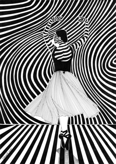 "Ballerina - 3" başlıklı Resim Ibrahim Unal tarafından, Orijinal sanat, Işaretleyici