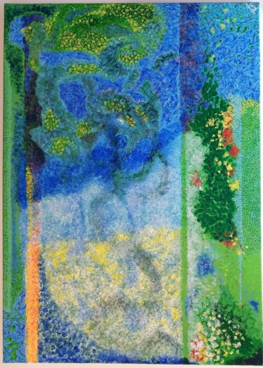 Painting titled "Montmartre. Confide…" by Sylvain Zabeth, Original Artwork, Acrylic