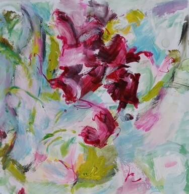 绘画 标题为“Fantaisie pourpre 1” 由Odile Degand, 原创艺术品, 丙烯
