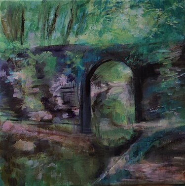 绘画 标题为“SOUS LE PONT” 由Chiara M., 原创艺术品, 丙烯