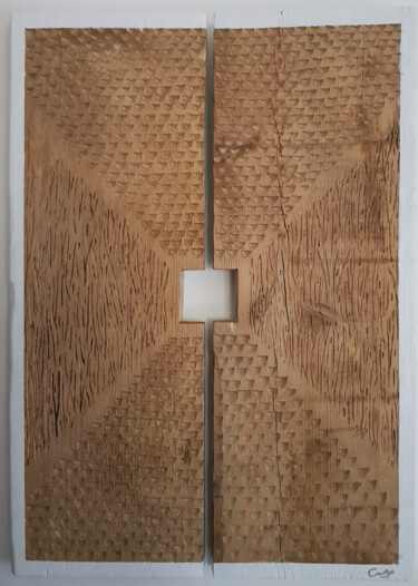 Boho Sculpture titled "Boho" by Annbo, Original Artwork, Wood