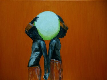 Painting titled "Карма" by Olga Cuzakova, Original Artwork, Acrylic