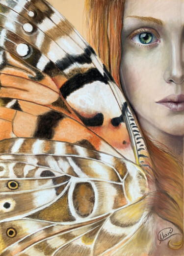 I look at you in Silence Drawing titled "I look at you in Si…" by Maria Romano, Original Artwork, Pastel