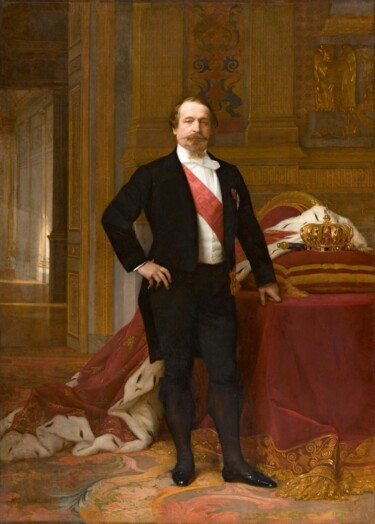 Napoléon III Peinture intitulée "Napoléon III" par Alexandre Cabanel, Œuvre d'art originale, Huile