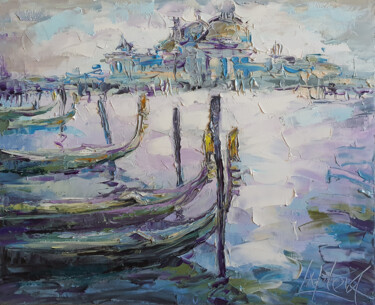 Venice, landscape Italy 绘画 标题为“Venice, landscape I…” 由Viktoria Lapteva, 原创艺术品, 油 安装在木质担架架上