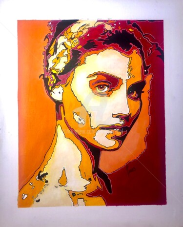 Peinture intitulée "Regard sur la Vie" par Annie Predal, Œuvre d'art originale, Acrylique Monté sur Autre panneau rigide