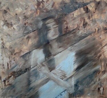 COLD BURNS THE SOUL — CONTEMPORARY FEMALE FIGURATIVE OIL ART Malerei mit dem Titel "COLD BURNS THE SOUL…" von Ildar Minnegalimov (exesalle), Original-Kunstwerk, Öl Auf Keilrahmen aus Ho…