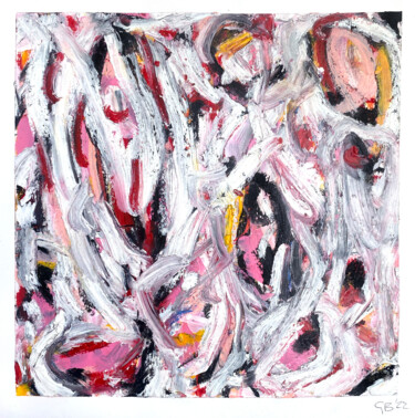 Pink Jazz 제목이 "Pink Jazz"인 그림 Greg Bryce Ssa로, 원작, 파스텔