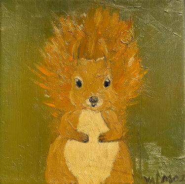 Peinture intitulée "CASSE NOISETTE" par Valérie Morin, Œuvre d'art originale, Huile Monté sur Châssis en bois