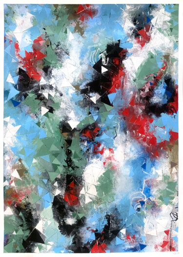「Untitled (Fracture…」というタイトルの絵画 Greg Bryce Ssaによって, オリジナルのアートワーク, アクリル