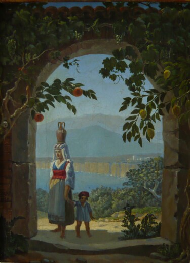 Peinture intitulée "Souvenir de Sorrente" par Carl Gustav Carus, Œuvre d'art originale, Huile