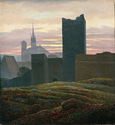 Peinture intitulée "Château impérial, E…" par Carl Gustav Carus, Œuvre d'art originale, Huile