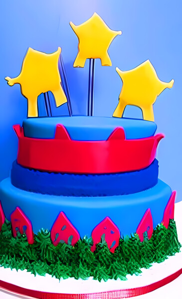 Digital Arts titled "BIRTHDAY CAKES 32" by Mahesh Tolani, Original Artwork, Digital Painting