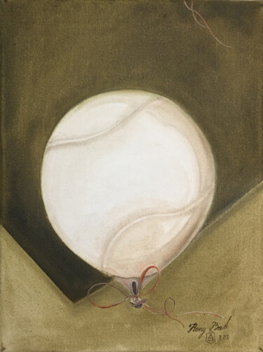 Happy Kony Bak tennis air balloon))) Pintura titulada "Happy Kony Bak tenn…" por Kony Bak, Obra de arte original, Oleo