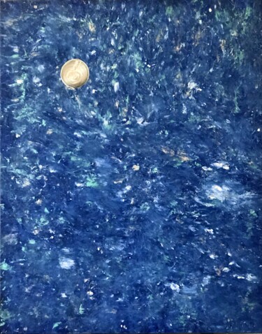 "Silver Moon" başlıklı Tablo Dutch Montana tarafından, Orijinal sanat, Petrol