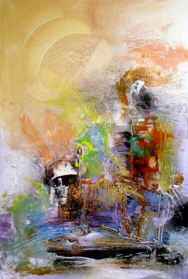 Peinture intitulée "Kétou" par Muriel Cayet, Œuvre d'art originale