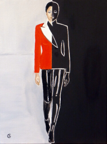 Peinture intitulée "Half & Half." par Svetlana Bagdasaryan, Œuvre d'art originale, Huile Monté sur Châssis en bois