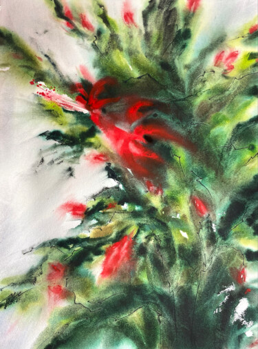 绘画 标题为“Decembrist I” 由Iuliia Tretiakova, 原创艺术品, 水彩