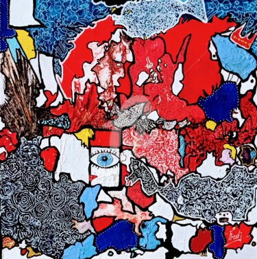 Peinture intitulée "Un Léger parfum" par Frederic Janssens (Fredj), Œuvre d'art originale, Acrylique