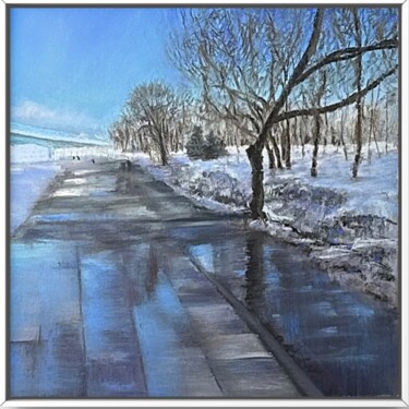 Peinture intitulée "Thaw. Pastel." par Natalia Balashova. Pastelist., Œuvre d'art originale, Pastel