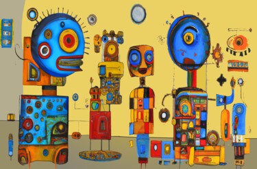 绘画 标题为“Domestical scrap” 由Luigi Fazio (Fazio's Concepts), 原创艺术品, 丙烯