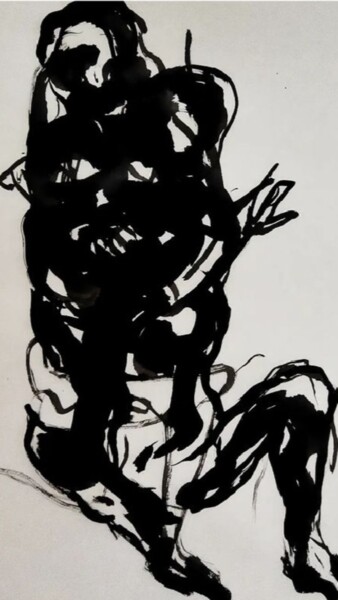 绘画 标题为“NO CORPO DAS MULHER…” 由Juliana Cesarc (JUU U), 原创艺术品, 铅笔