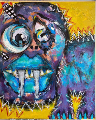 「The Boohoo」というタイトルの絵画 Caroline De Aquinoによって, オリジナルのアートワーク, アクリル
