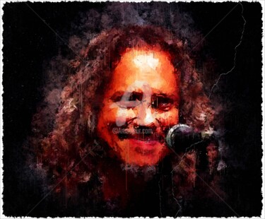 "Kirk Hammett 001" başlıklı Dijital Sanat Leonardo Lillian tarafından, Orijinal sanat, Dijital Resim