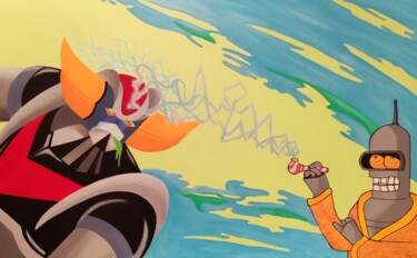 绘画 标题为“GoLSDrake and DMT B…” 由Luigi Monti, 原创艺术品, 油