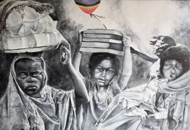 Schilderij getiteld "Hope" door Andra Daans, Origineel Kunstwerk, Olie