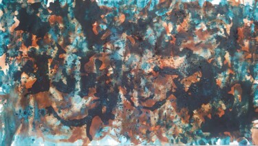 Danses sur la terre rouge 绘画 标题为“Danses sur la terre…” 由Christelle Grange, 原创艺术品, 颜料 安装在木质担架架上