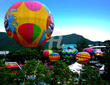 Plenty Colourful Balloon in Hong Kong Photography titled "Plenty Colourful Ba…" by Clement Tsang, Original Artwork, Digital Photography