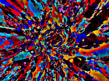 Arte digital titulada "agujero de color" por Joseph Pllo, Obra de arte original, Pintura Digital