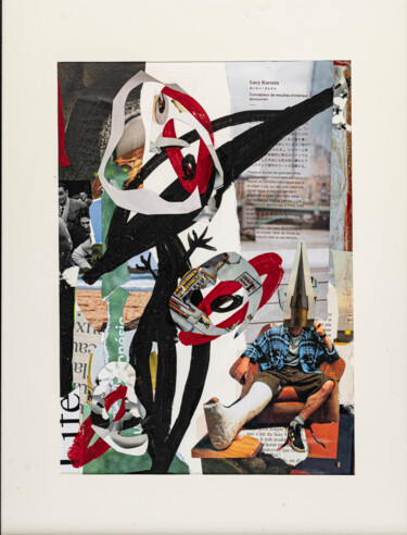 Collages intitulée "complications" par Florence Mura, Œuvre d'art originale, Acrylique