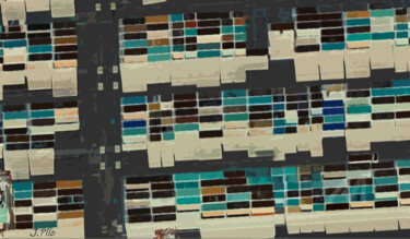 Arte digital titulada "cargo port" por Joseph Pllo, Obra de arte original, Pintura Digital