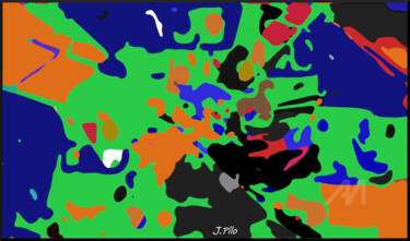 Arte digital titulada "dinos" por Joseph Pllo, Obra de arte original, Pintura Digital